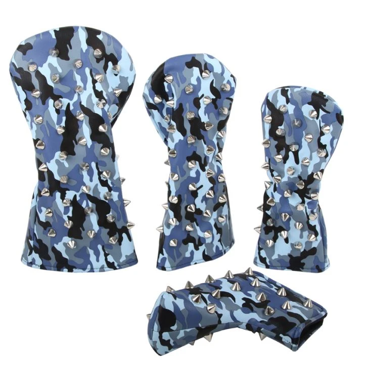 Camouflage PU And Rivet Accessories Golf Headcover