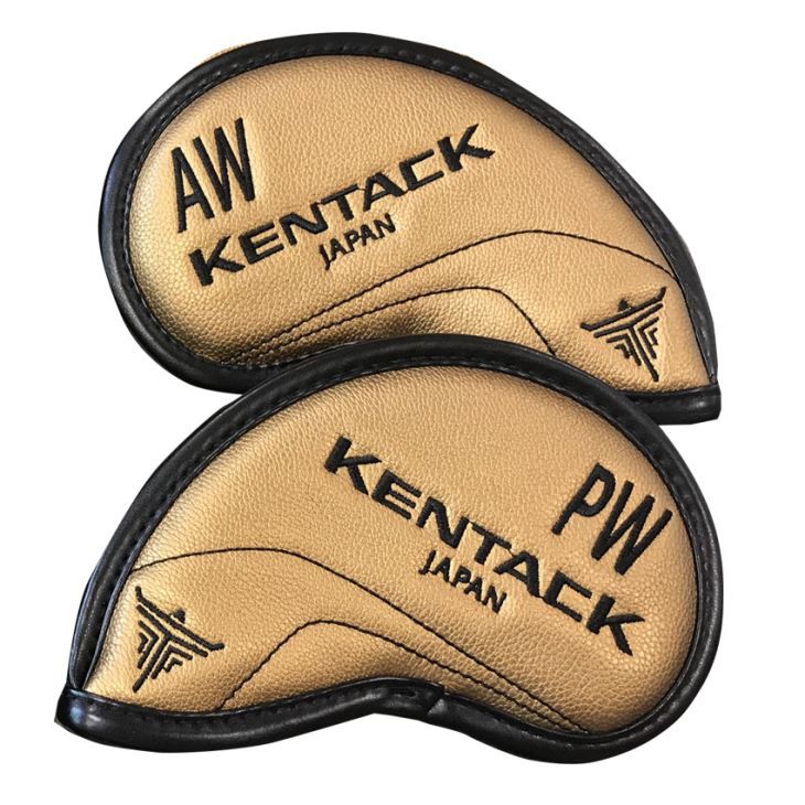 Kentack Golden Color Polyurethane PU Golf Iron Headcover Factory